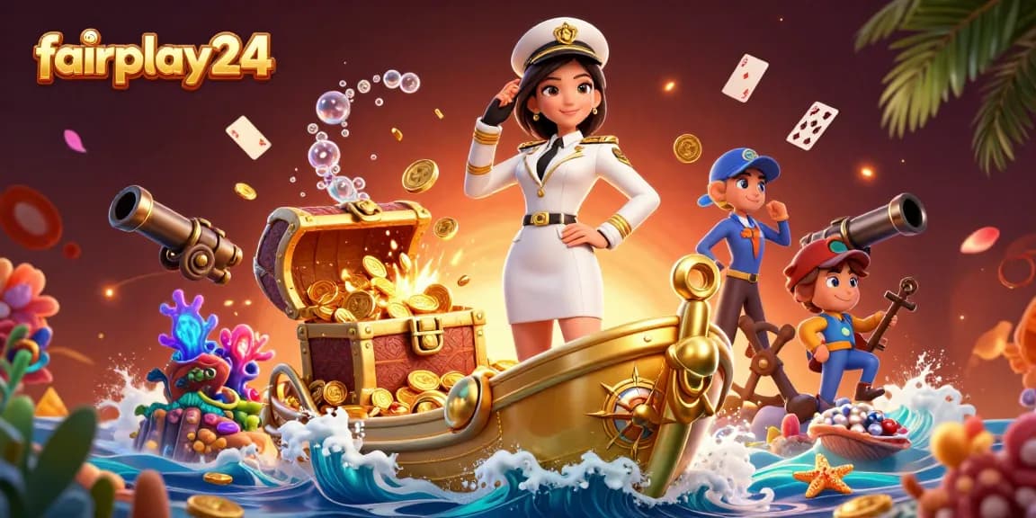 Experience fast action with fairplay24's premium online betting platform featuring a vibrant 3D casino scene.