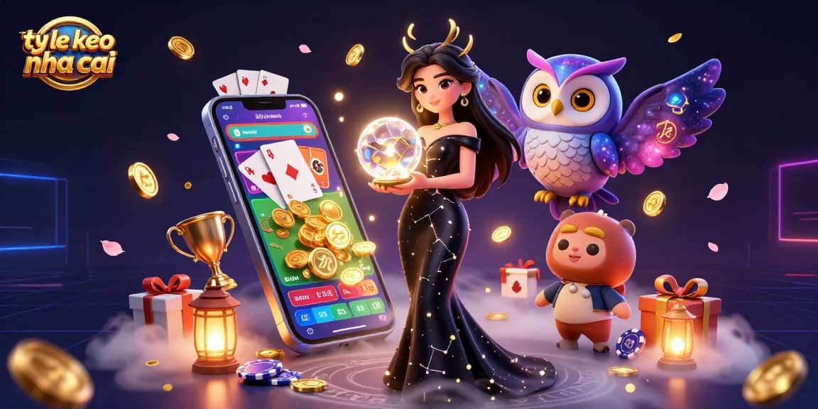 Engage with ty le keo nha cai in this vibrant 3D illustration featuring sports betting elements.