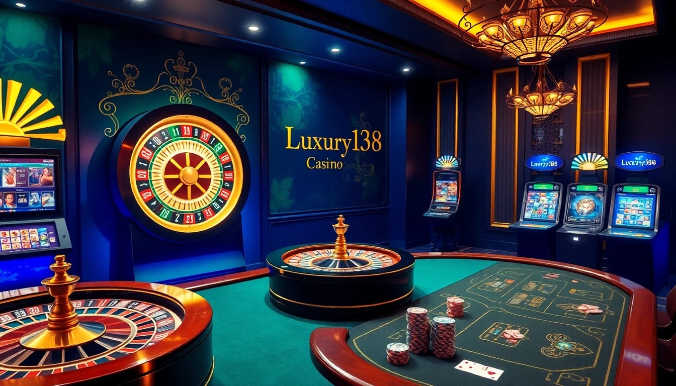 Experience the thrill of Luxury138 with exciting online casino games featuring roulette and slots.