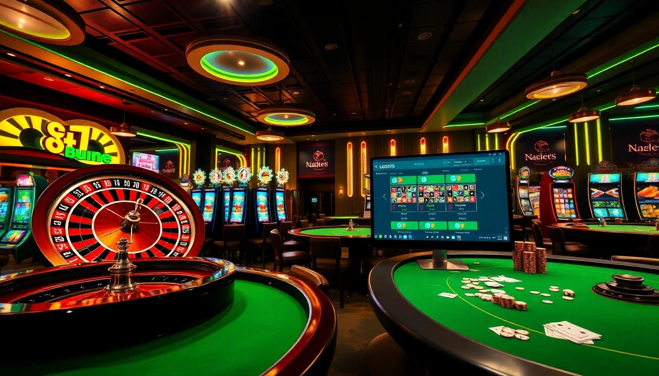 Engaging scene showcasing u888.broker online gambling, featuring vibrant casino games and modern interfaces.