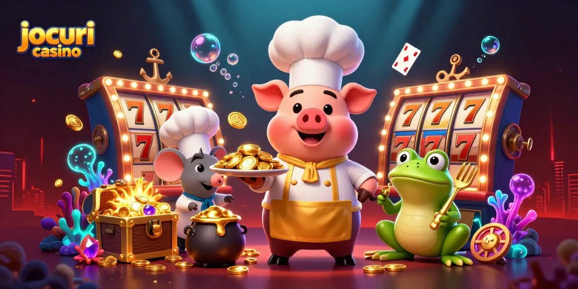 Îmbină jocuri casino cu aventura; imagini vibrante dintr-un slot cu bonusuri atrăgătoare.