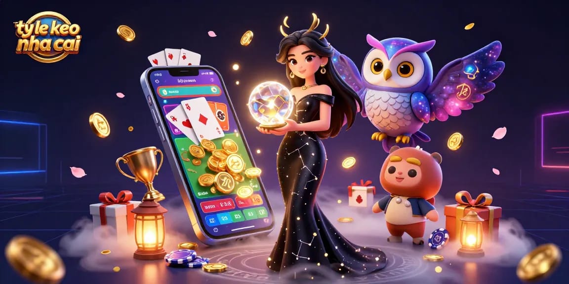Engage with ty le keo nha cai in this vibrant 3D illustration featuring sports betting elements.