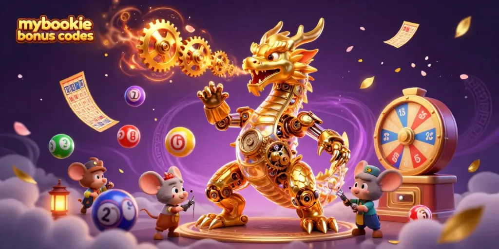 Experience the excitement of mybookie bonus codes in a dynamic casino scene with unique gaming elements.