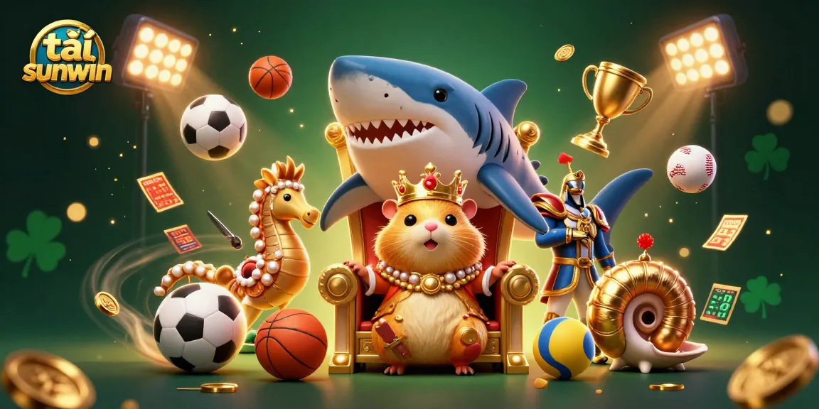 Experience the excitement of tải sunwin with dynamic casino action in this vibrant illustration.