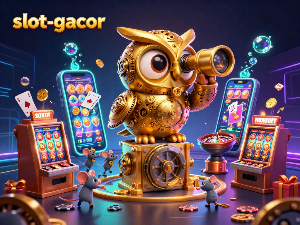 Experience the excitement of slot-gacor with spinning reels and dazzling casino elements.