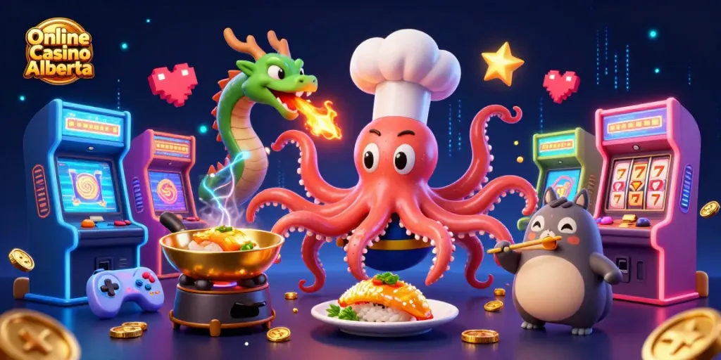 Play engaging games at Online Casino Alberta with vibrant characters and colorful gaming elements.