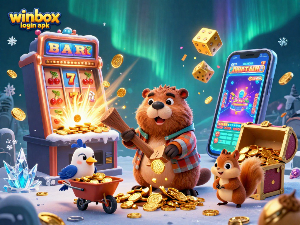 Experience thrilling wins with winbox login apk as beaver and friends enjoy golden coin rewards!