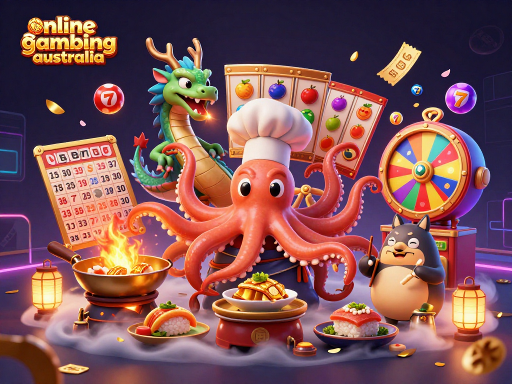 Engage with thrilling online gambling australia as colorful elements enhance the excitement of virtual pokies.