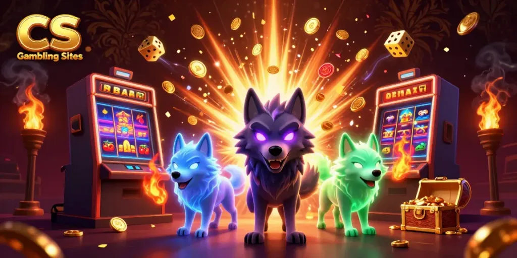 Experience the thrill at CS Gambling Sites with vibrant colors, dynamic characters, and exciting game elements.