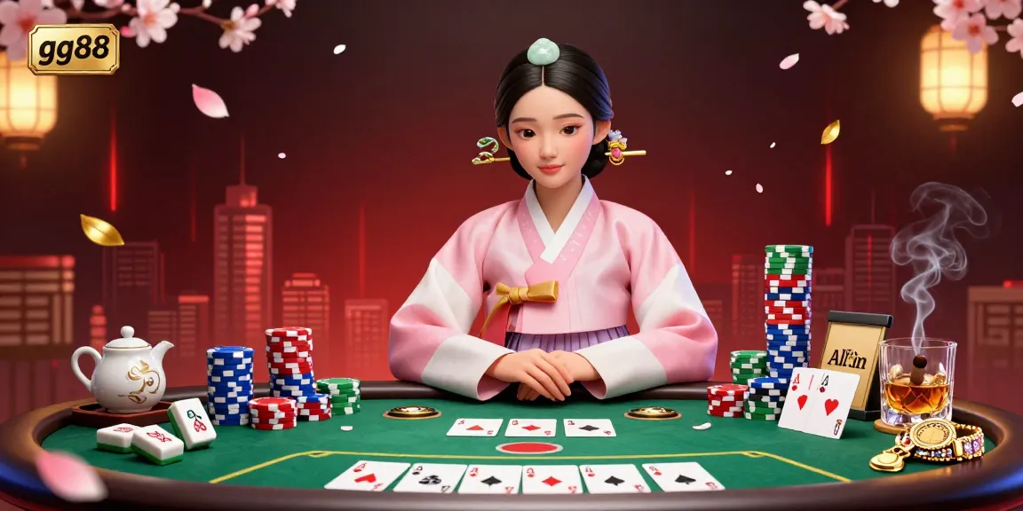 Experience thrilling game action at gg88 with poker tables, lively chips, and an elegant player.