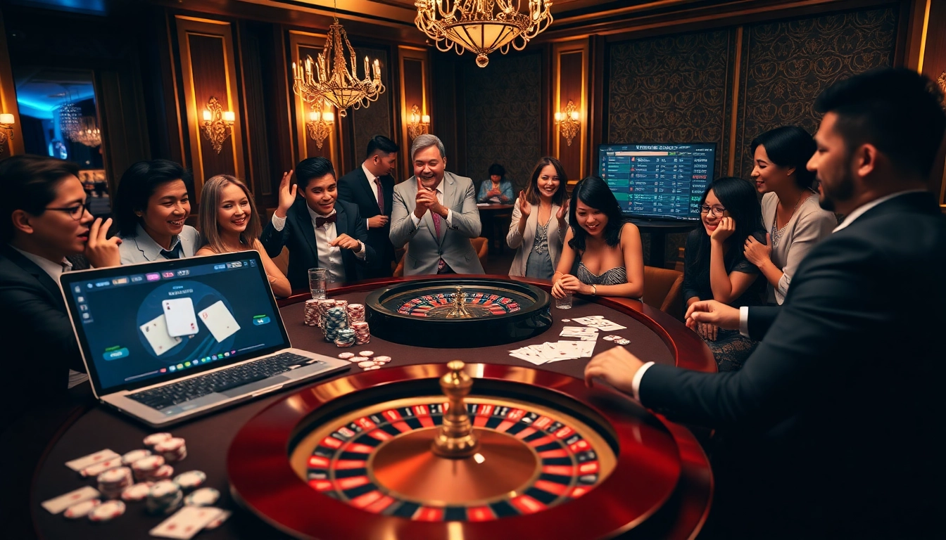 Experience the thrill of U8888 online gambling with vibrant poker chips and cards at a professional casino table.