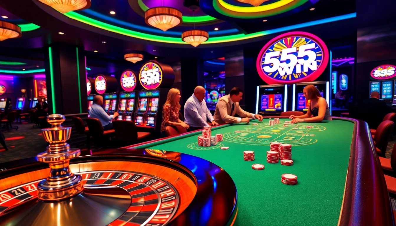Experience the thrill of winning with 555 win at an exciting casino environment.
