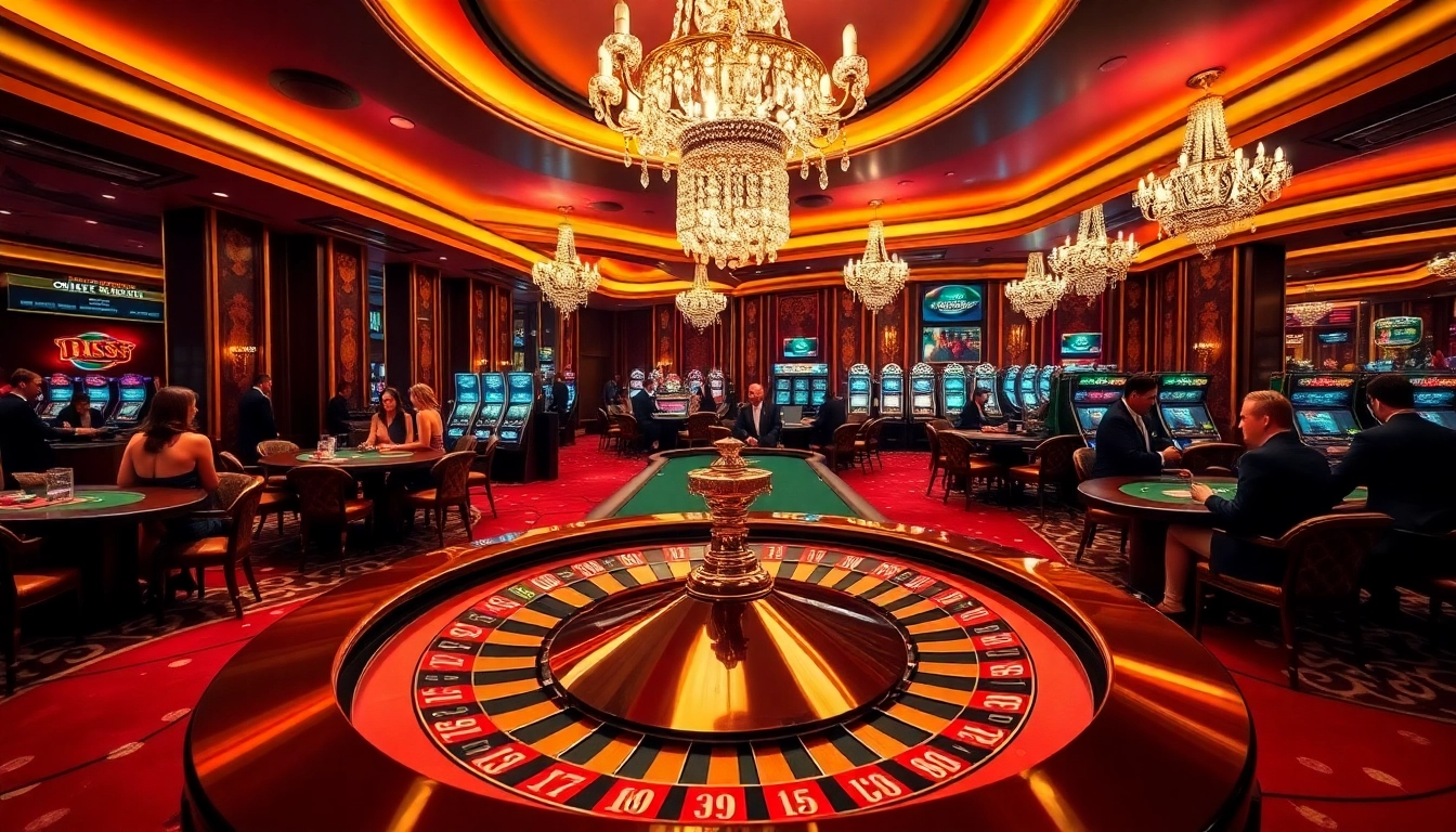 Experience the thrill of the jl55 club with vibrant casino tables and luxury decor.