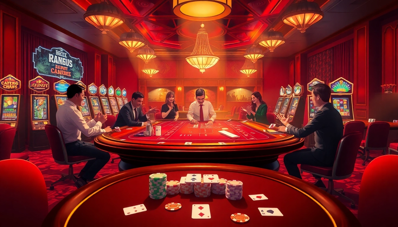 Experience the thrill of game vvjl at a vibrant casino table with professional dealers and excited players.